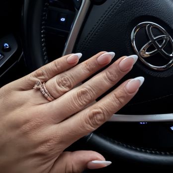 Modern Nails & Spa - Almond shape French tip - Nail Salons Near Me - Lodi, California