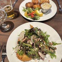 Crab cake and soft shell entrees Crab cake and soft shell entrees