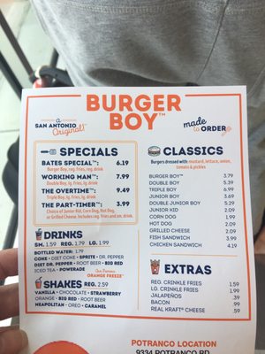 Menu photo 5 Burger Boy San Antonio, TX Menu photo 5 Burger Boy San Antonio, TX