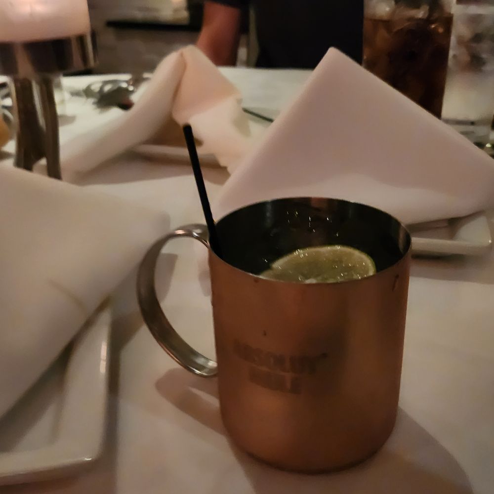 Ruth's Chris Steak House - Mule cocktail - Seafood Near Me - Northbrook, Illinois Ruth's Chris Steak House - Mule cocktail - Seafood Near Me - Northbrook, Illinois
