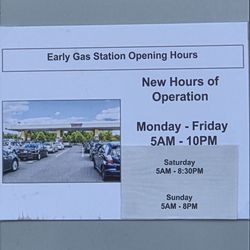 Costco Gasoline - New gas station hours