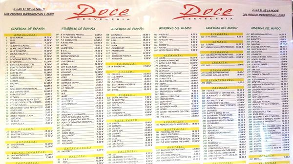 Menu photo 1 Doce Valencia, V