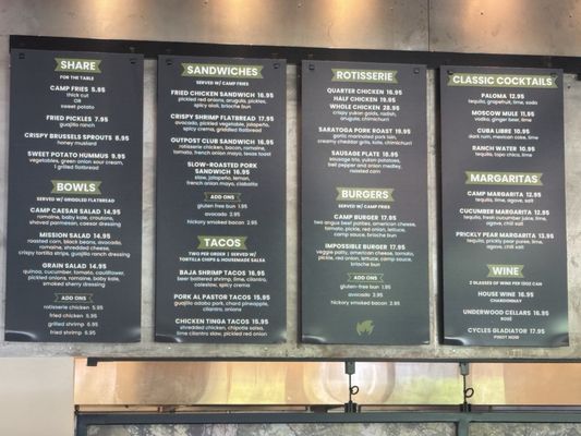 Menu photo 6 Camp Outpost Springdale, UT