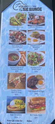 Menu photo 3 Kapono's at The Lounge Honolulu, HI
