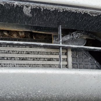 Capital Mitsubishi - Bird! On TOP of intercooler. Just under broken grill, and NOWHERE NEAR the damage to intercooler. Also I doubt the bird has a metal skull. - Car Dealers Near Me - St. John's, Newfoundland and Labrador Capital Mitsubishi - Bird! On TOP of intercooler. Just under broken grill, and NOWHERE NEAR the damage to intercooler. Also I doubt the bird has a metal skull. - Car Dealers Near Me - St. John's, Newfoundland and Labrador