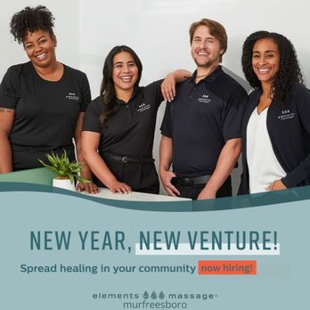Elements Massage - We are hiring LMT's! Call or come by today for more information. - Massage Near Me - Murfreesboro, Tennessee