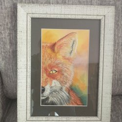 Hobby Lobby - My sweetie's painting, framed by Hobby Lobby.