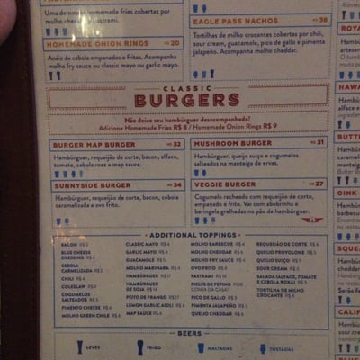 Menu photo 3 The Burger Map Santo André, SP Menu photo 3 The Burger Map Santo André, SP