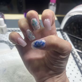 Blessed Sets by Jess - Square the flower encapsulation - Nail Technicians Near Me