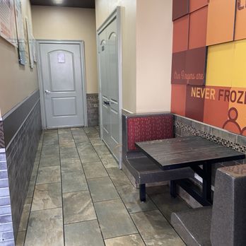Tex's Chicken & Burgers - Walkway to bathroom - Fast Food Near Me - Queens, New York