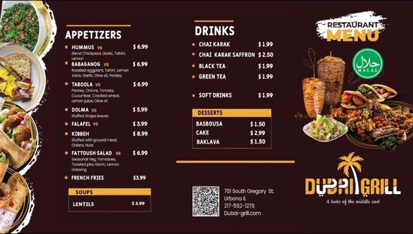 Menu photo 2 Dubai Grill Urbana, IL Menu photo 2 Dubai Grill Urbana, IL