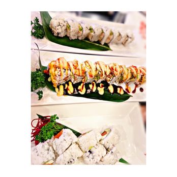 Sushi Pop - Sushi shrimp tempura roll, California roll & spicy salmon roll - Japanese Near Me - Fullerton, California Sushi Pop - Sushi shrimp tempura roll, California roll & spicy salmon roll - Japanese Near Me - Fullerton, California