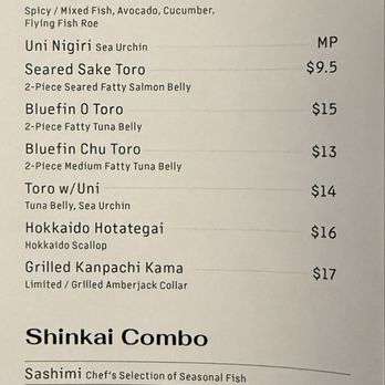 Shinkai Sushi - Shinkai Specials and Combos menu - Sushi Bars Near Me - Dublin, California Shinkai Sushi - Shinkai Specials and Combos menu - Sushi Bars Near Me - Dublin, California