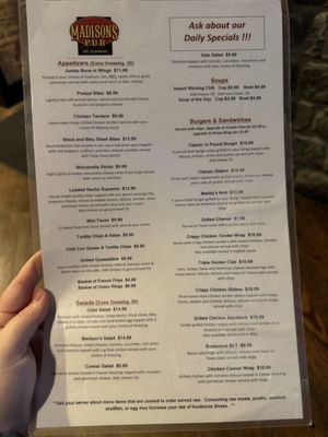 Menu photo 1 Madison's Mount Clemens, MI