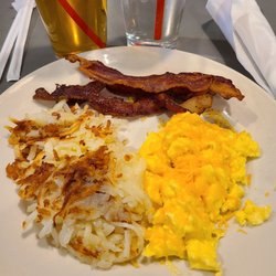 Dalrock Diner - Scrambled eggs w/cheese, hashbrowns, bacon
