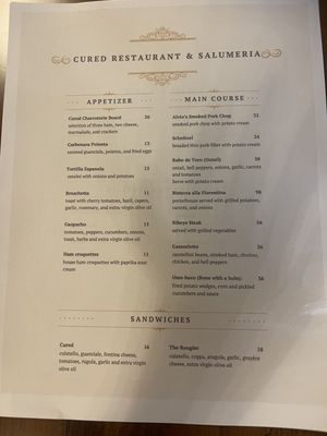 Menu photo 8 Cured Restaurant Louisville, KY Menu photo 8 Cured Restaurant Louisville, KY