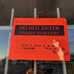 Beverage Depot - Unsafe to occupy. Wow.