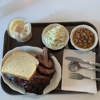 Pappas Bar-B-Q - Beef trio entree with 2 sides and banana pudding for dessert - Barbeque Near Me - Houston, Texas Pappas Bar-B-Q - Beef trio entree with 2 sides and banana pudding for dessert - Barbeque Near Me - Houston, Texas