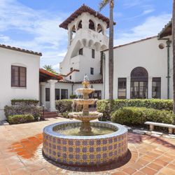 The Neighborhood Church - Outside area where some receptions take place.