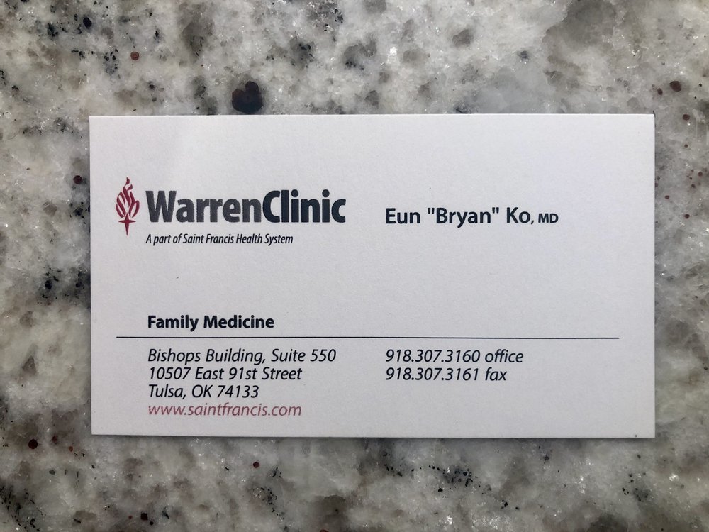 WARREN CLINIC FAMILY MEDICINE Updated September 2024 10507 E 91st