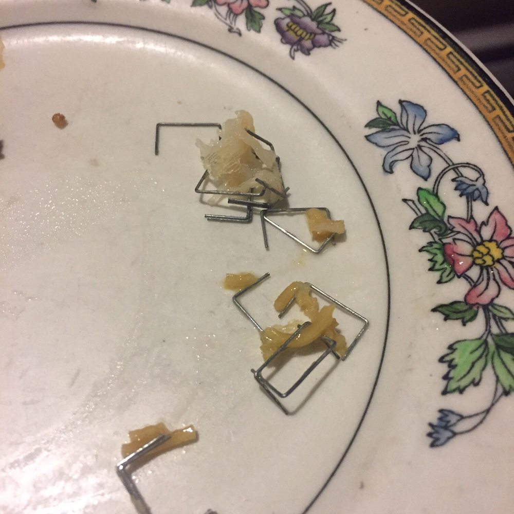 a plate with food on it