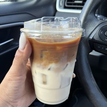 Holos Coffee - Holos latte with almond milk - Coffee & Tea Near Me - Artesia, California