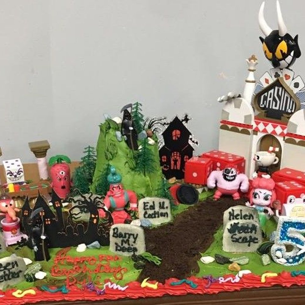 QFC - Full pic of my son's 5th bday Cuphead theme delicious cake (full sized) from QFC Portland. - Grocery Near Me - Portland, Oregon QFC - Full pic of my son's 5th bday Cuphead theme delicious cake (full sized) from QFC Portland. - Grocery Near Me - Portland, Oregon
