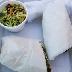 Norma Helen's Deli - Wrap with brocolli salad