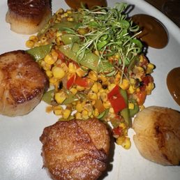 Scallops with chamoy sauce Scallops with chamoy sauce