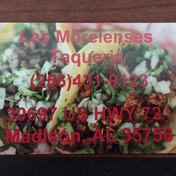 Las Morelenses Taqueria - a picture of two tacoss - Mexican Near Me - Madison, Alabama