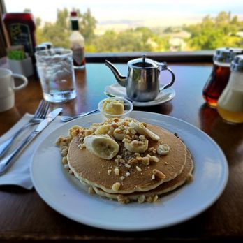 Kula Lodge & Restaurant - Banana Mac Nut Pancakes - Breakfast & Brunch Near Me - Kula, Hawaii Kula Lodge & Restaurant - Banana Mac Nut Pancakes - Breakfast & Brunch Near Me - Kula, Hawaii