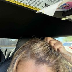 Lara's Hair Salon - This was the poorly done highlight job I walked in with
