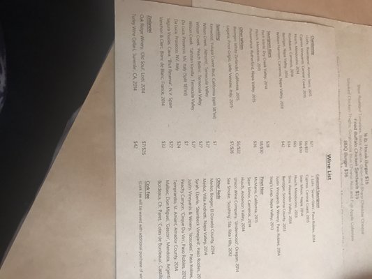 Menu photo 7 Morrison's Restaurant and Bar Mammoth Lakes, CA