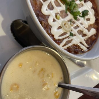 Pig N Pig - Brisket Chili Bowl & Cream corn soup - Barbeque Near Me - Fullerton, California Pig N Pig - Brisket Chili Bowl & Cream corn soup - Barbeque Near Me - Fullerton, California