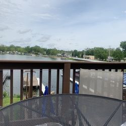 Howie's on Hamilton - Our view while eating,
