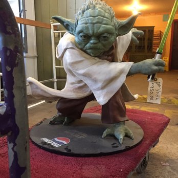 Mountain Man Comics - Pepsi Life Size Yoda statue - Comic Books Near Me - Blue Ridge, Georgia