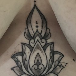 Sternum tattoo