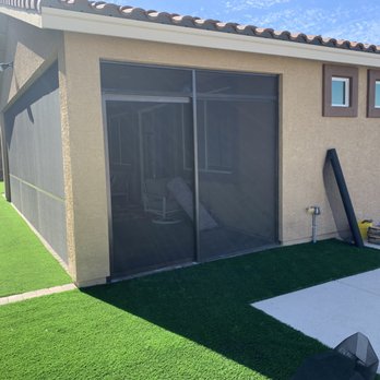 Screenmobile - Patio enclosure with a sliding screen door - Door Sales/Installation Near Me