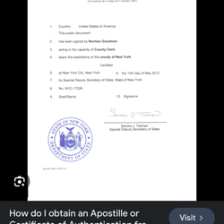 Long Island Apostille & Mobile Notary Public