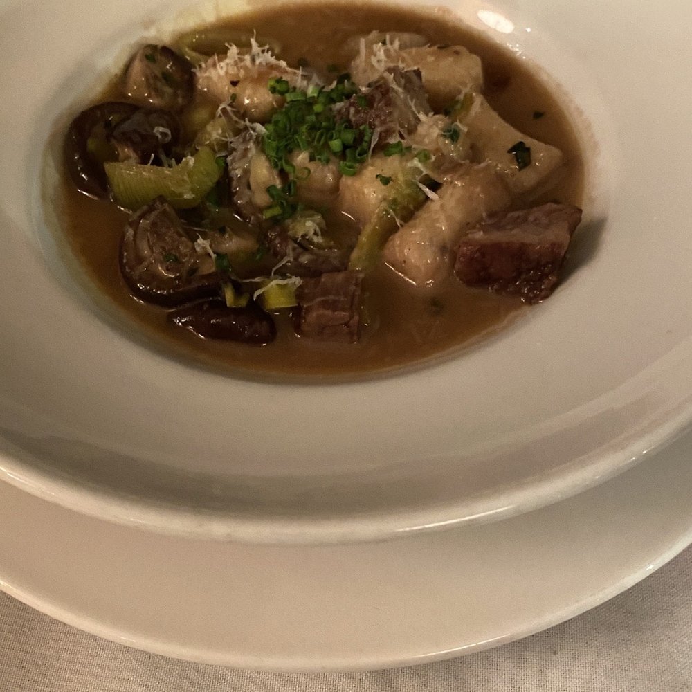 St John's Restaurant - Beef and Mushroom Gnocchi... epic! Gnocchi were perfect! Stellar! A perfect dish for a cold night! - New American Near Me - Chattanooga, Tennessee St John's Restaurant - Beef and Mushroom Gnocchi... epic! Gnocchi were perfect! Stellar! A perfect dish for a cold night! - New American Near Me - Chattanooga, Tennessee