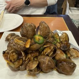 Clams in black bean sauce Clams in black bean sauce