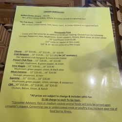 Preuss's Pub - Menu August 2024