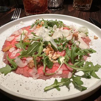 Amano Trattoria - Beef Carpaccio - Italian Near Me - Toronto, Ontario Amano Trattoria - Beef Carpaccio - Italian Near Me - Toronto, Ontario