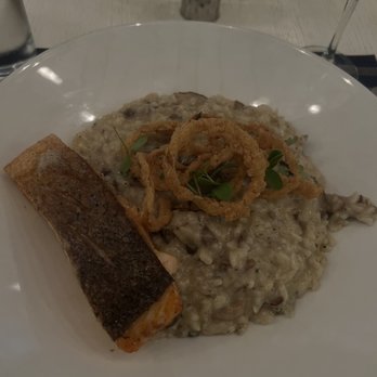All Set Restaurant & Bar - Smoked Mushroom Risotto with Salmon - New American Near Me - Silver Spring, Maryland