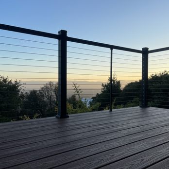 Mike Schmidlin General Contractor - Trex front deck with cable railing - General Contractors Near Me - Los Gatos, California