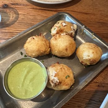 Whiskey Cake Kitchen & Bar - Crab Fritters - New American Near Me - Round Rock, Texas Whiskey Cake Kitchen & Bar - Crab Fritters - New American Near Me - Round Rock, Texas