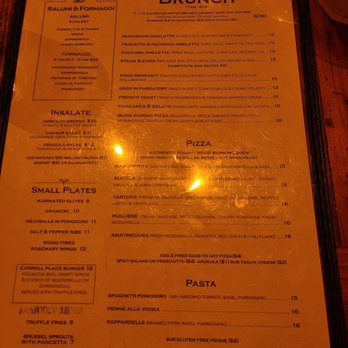 Carroll Place - Menu - Italian Near Me - New York, New York