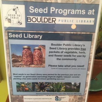 Seeds Library Cafe - Deets on free seeds - Cafes Near Me - Boulder, Colorado
