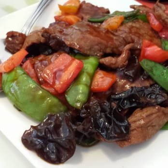 Peter Chang China Cafe - Beef with wood ear mushrooms - Chinese Near Me - Fredericksburg, Virginia Peter Chang China Cafe - Beef with wood ear mushrooms - Chinese Near Me - Fredericksburg, Virginia
