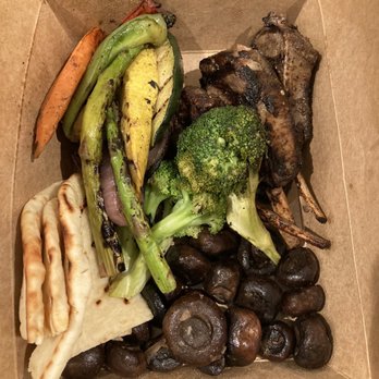 Olive Pit Grill -  Brea - Lamb chops/mushrooms/vegetables - Greek Near Me - Brea, California